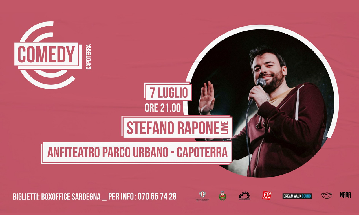 Stefano Rapone Live comedy - acquista il biglietto - Capoterra - 07 07 2022